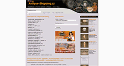 Desktop Screenshot of antique-shopping.cz
